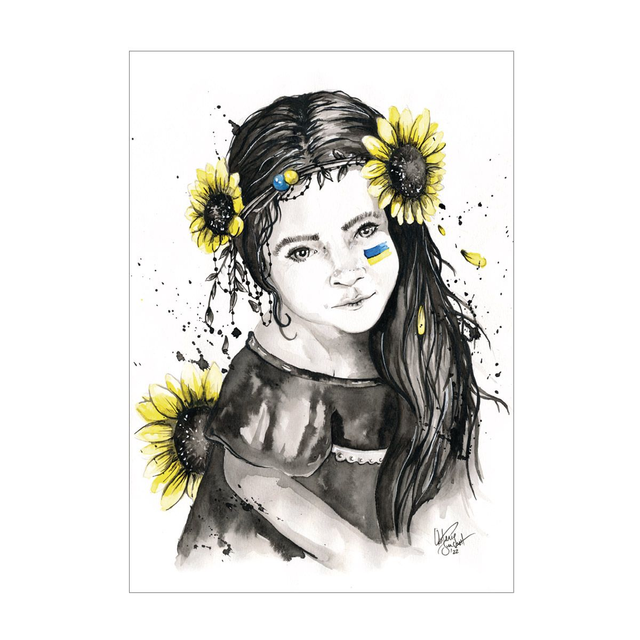 Carte Fillette ukrainienne