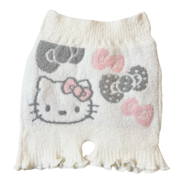 Hello Kitty White, Grey and Pink Bow Knit Shorts 