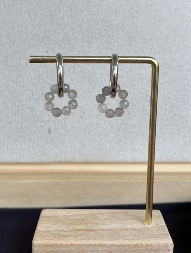 Boucle d’oreilles Créole acier inoxydable argentée 