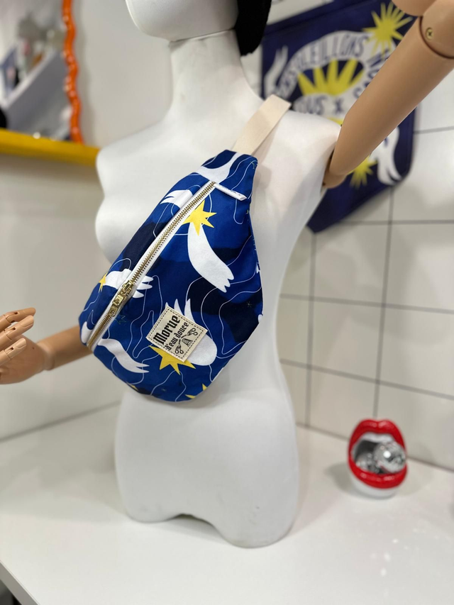 Sac banane M constellation dark bleu (collab X aliboron)