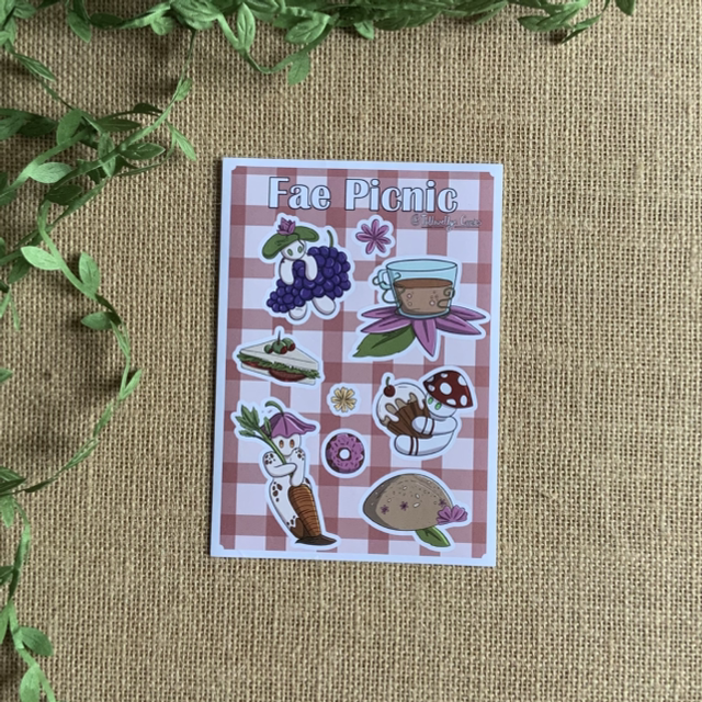 Fae Picnic - A6 Sticker Sheet