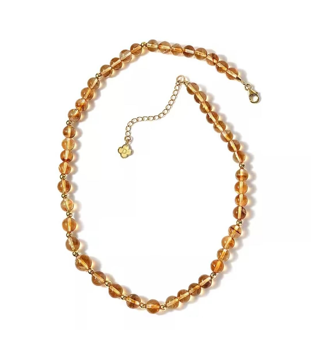 Handmade Natural Gaucha Citrine Necklace.