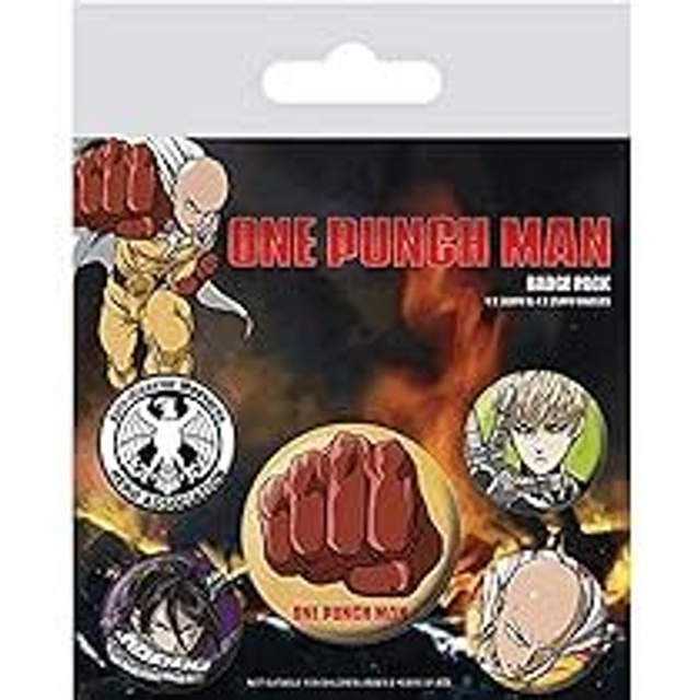 One-Punch Man 5-Badge Pack