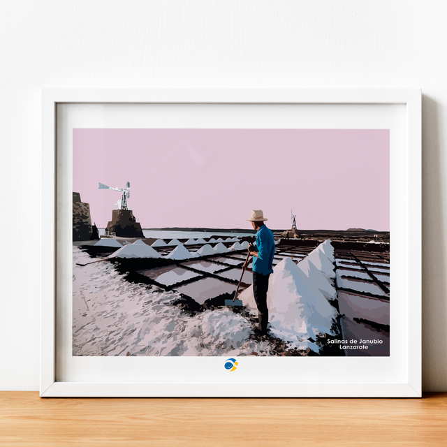 Lámina Las Salinas de Janubio