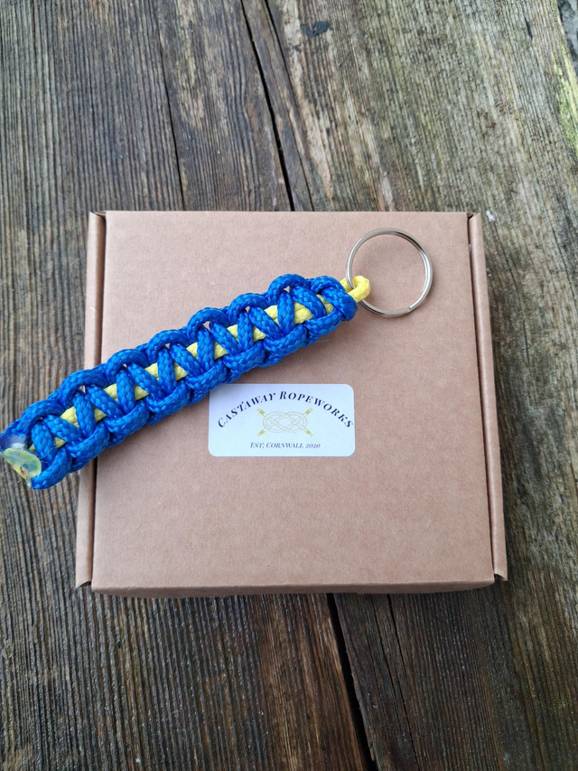 Key Ring Boxed - Blue and yellow