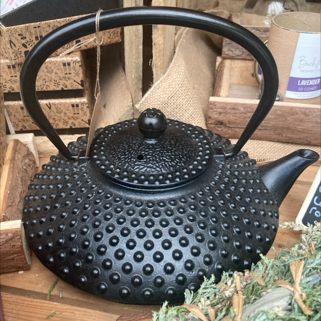 Cast iron diffuser tea pot