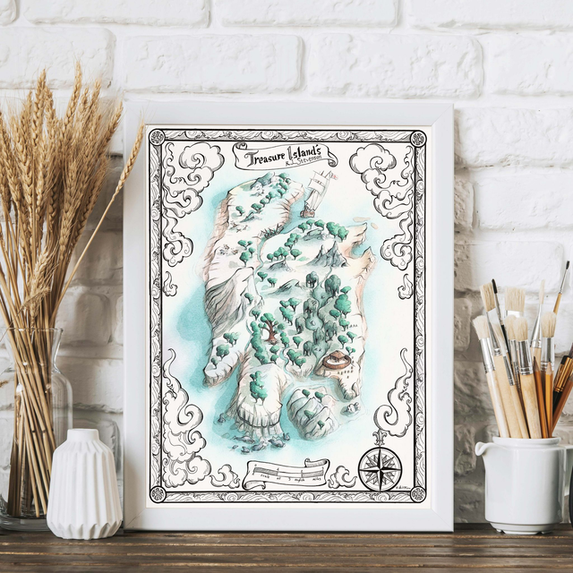 Cartographie fantasy - L'île au Trésor