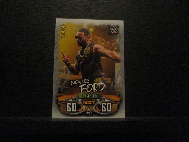 Montez Ford - NXT Slam Attax Live Original Trading Card #217