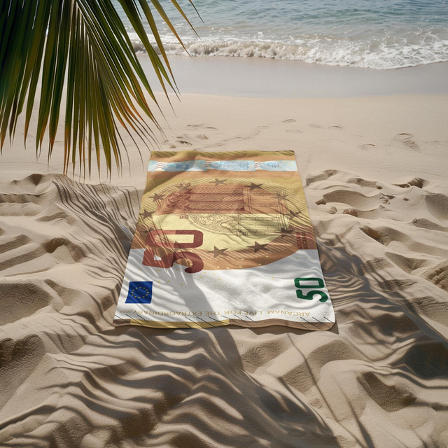 Strandtuch: "Für den Schnee 👀"