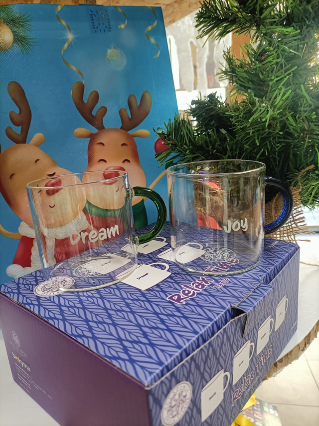 SET 4 TAZZE VETRO 250ml RELAX TIME