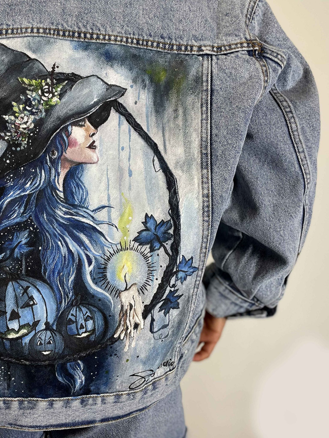 Hand Painted Denim Jacket