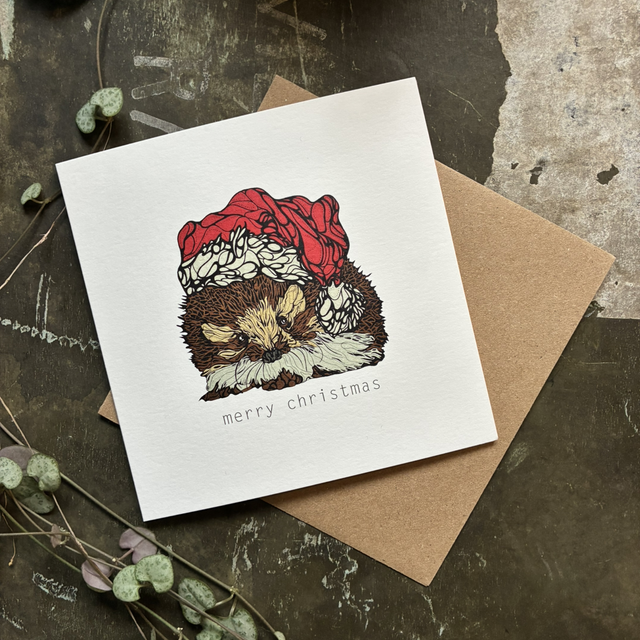 Card - Christmas - 6 pack of Hedgehog