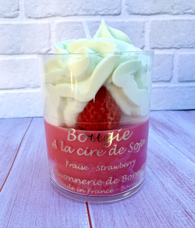 Bougie pâtissière 180 g Framboise