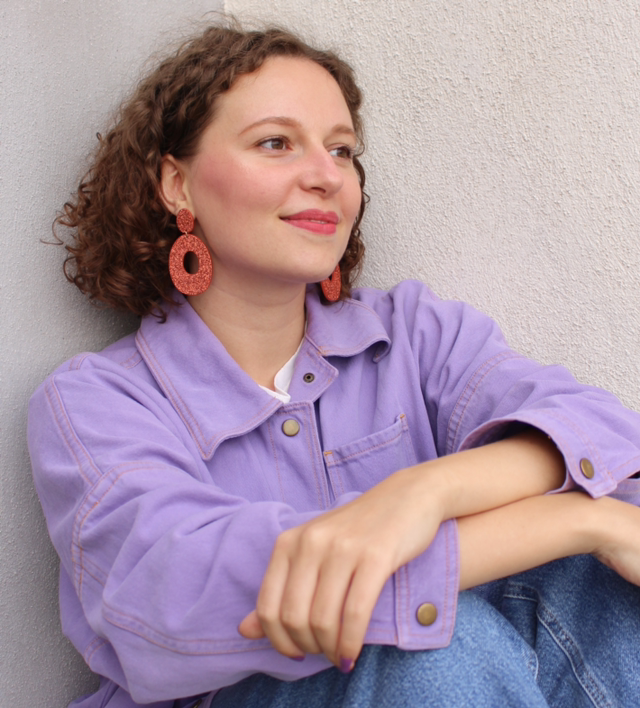 Iris • terracotta pailleté