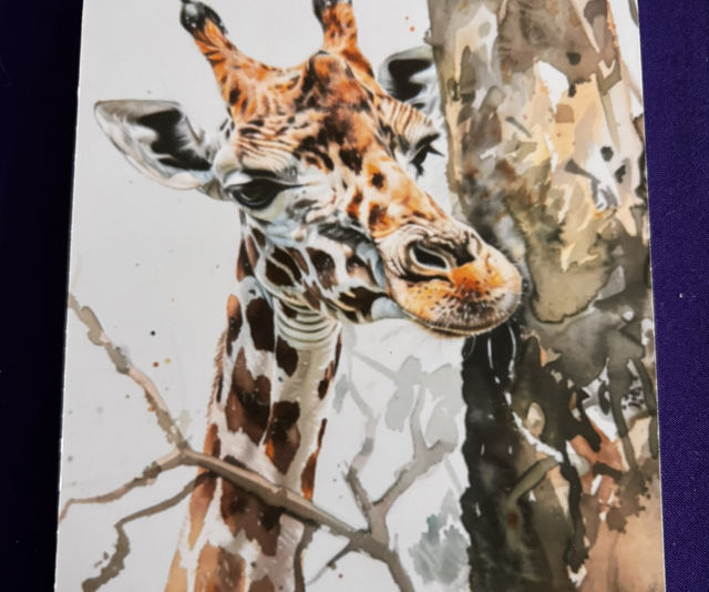 Plain Note Pad Giraffe 