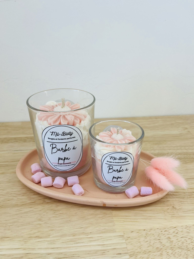 Bougie gourmande : Barbe à papa