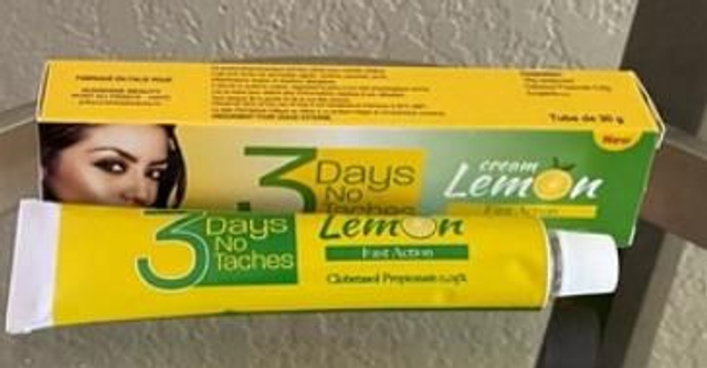 3 days no taches creme Citron contre les taches pour la peau noire