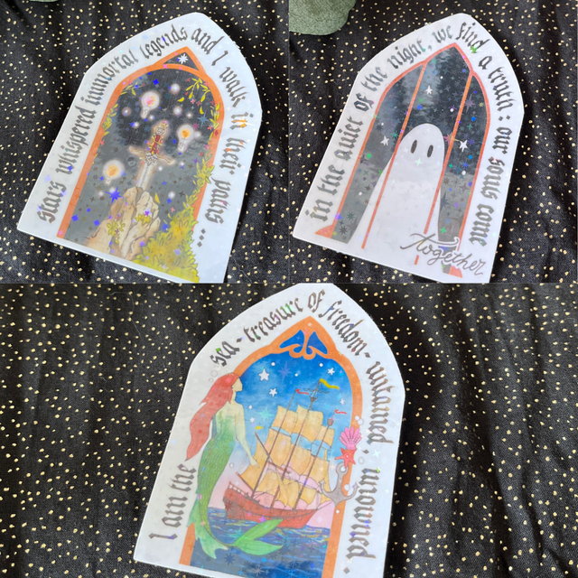 3 STICKERS - MÉDIÉVALE : Arches 🚪