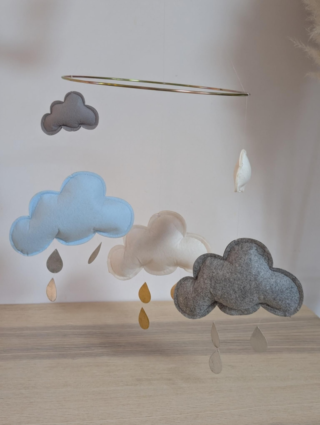 Mobiles nuages Konges Slojd - Prix neuf : 45 euros