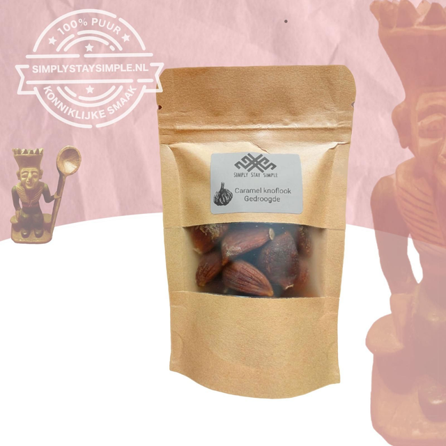 Caramel knoflooktenen, gedroogde, 50g