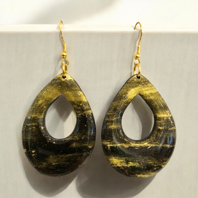 MAXI GOUTTES NOIR/OR