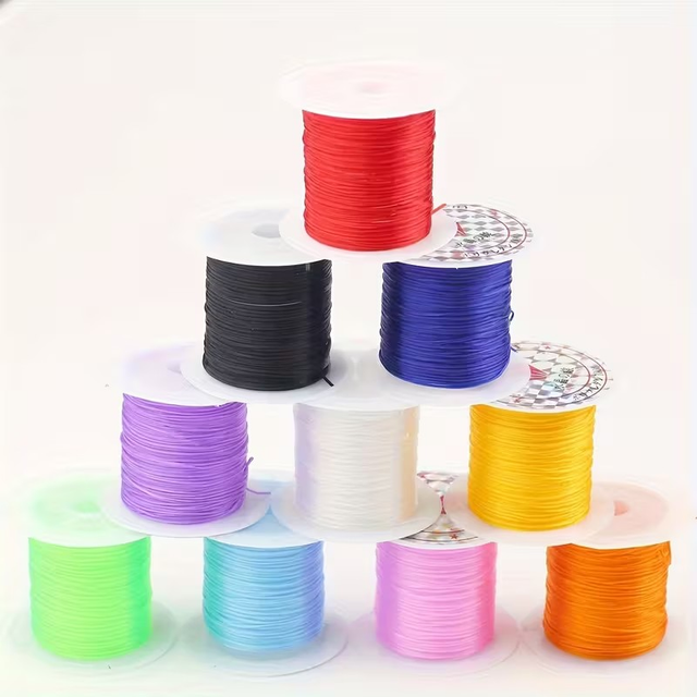 Elastic 0.7mm bead thread - Various Colours - £1.50