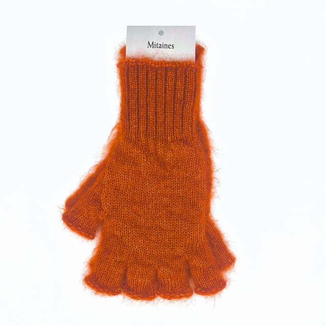 Mitaines avec doigts Mohair et Soie