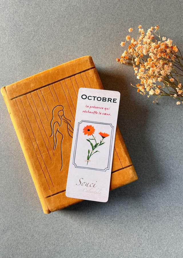 Marque-pages 10. Octobre, Le Souci