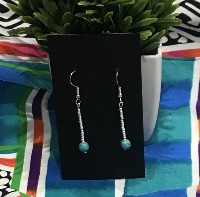 Blue Dangling Earrings - BLDE13