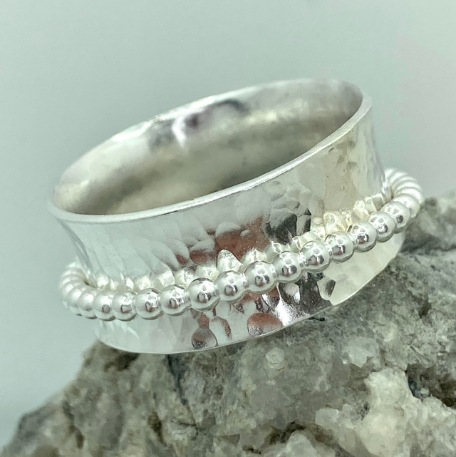Beaded Spinner Ring