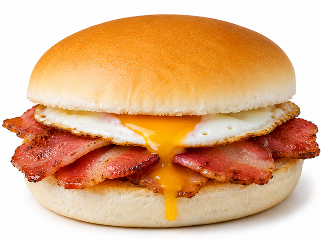 Jumbo Bacon &amp; Egg Bap
