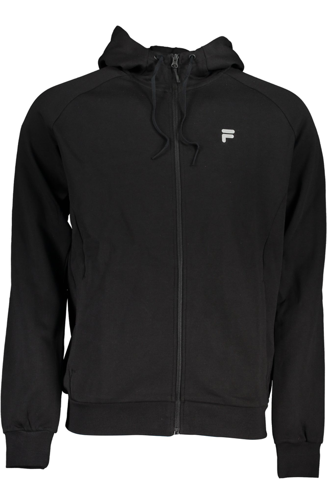 FILA FELPA CON ZIP UOMO NERO