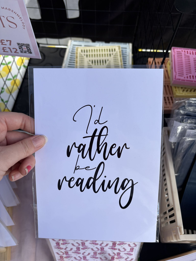 I&#039;d Rather be Reading - Print