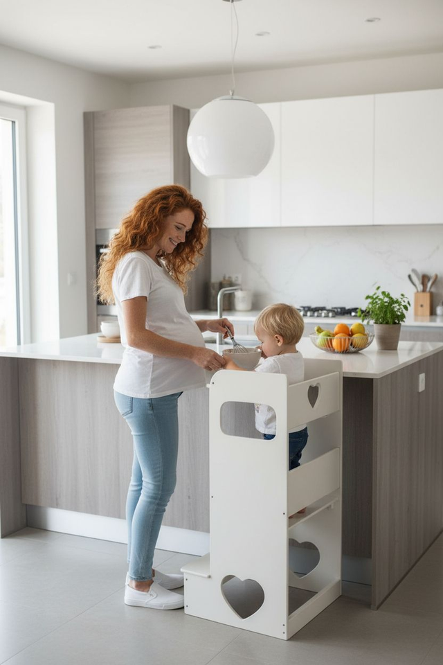 Learning Tower "CUORE" Regolabile 3 Altezze