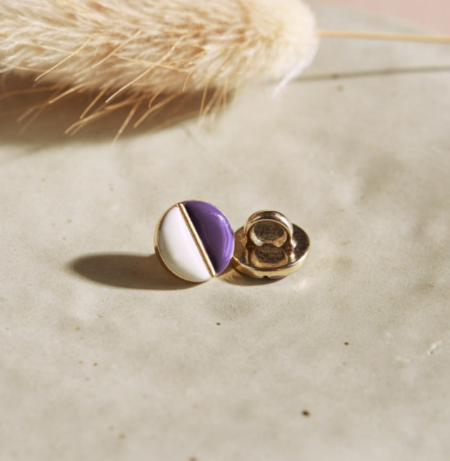 Wink 9mm Off White/Majestic Purple - Atelier Brunette