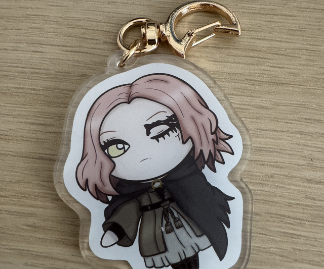 10 Elden Ring Chibi Melina Mysterious Spirit Girl Fan art Acrylic Keyring