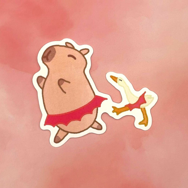 Ballet Capybara and Goose