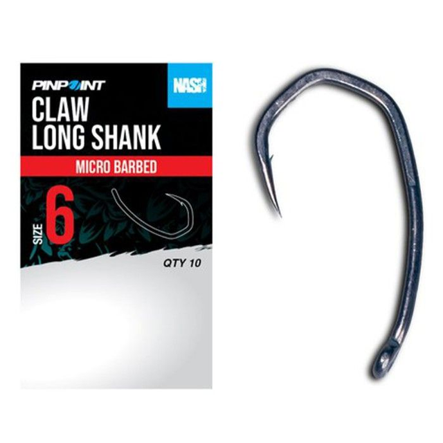 Nash Claw Long Shank micro barbed