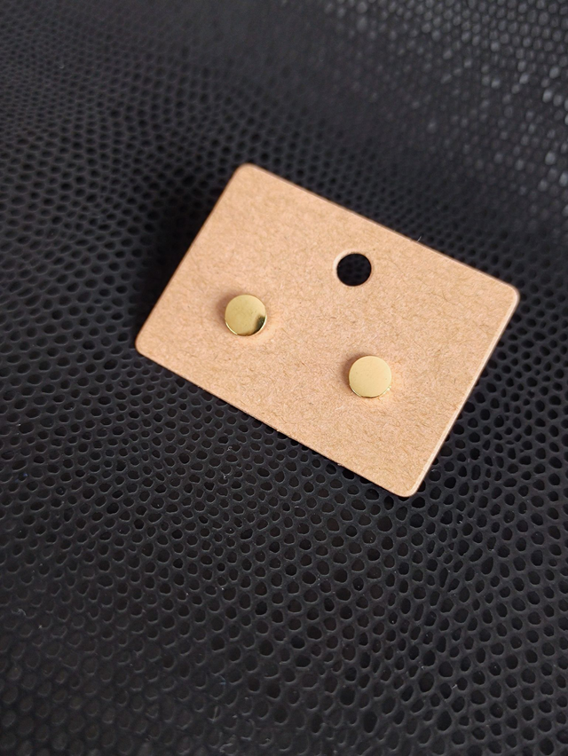 Edelstahl Ohrstecker | Kreis | Gold