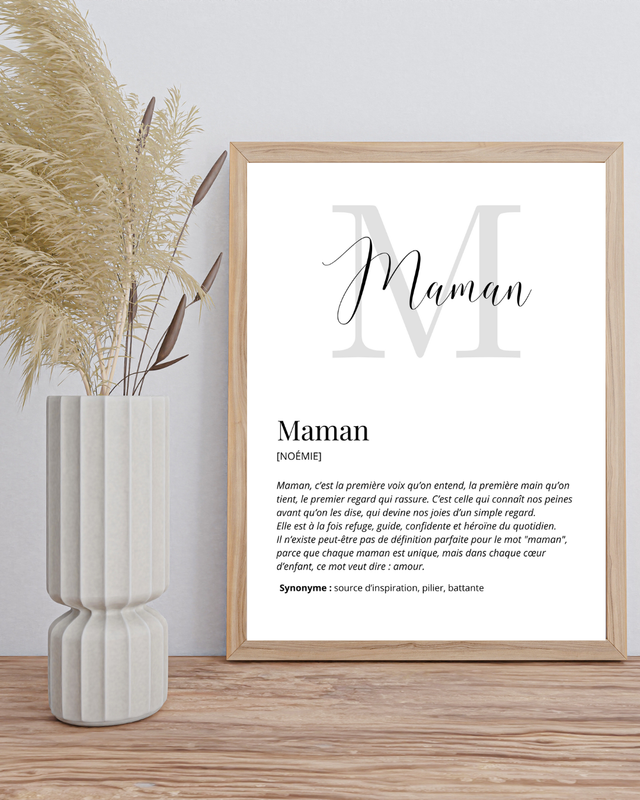 Affiche définition maman