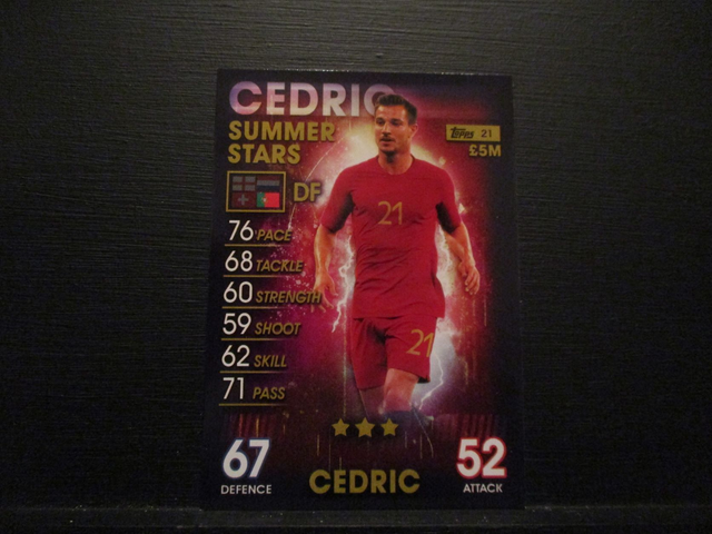 Cedric - Summer Stars Match Attax 101 Original Trading Card