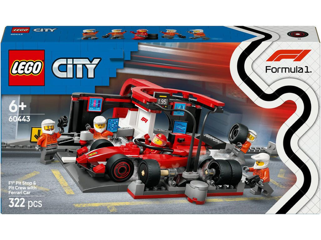 Lego Pit Stop Avec Ferrari Formule 1 City 60443
