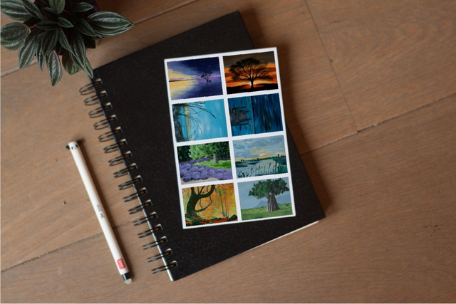 Stickervel Landschappen - "Mini Gallery" - Rozeka