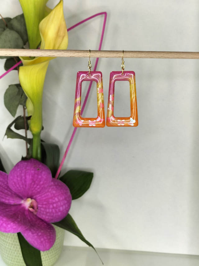 Boucles acidulées rectangulaires