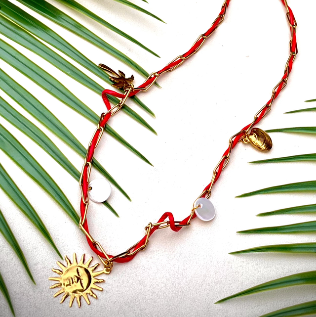 Collier Soleil Rouge