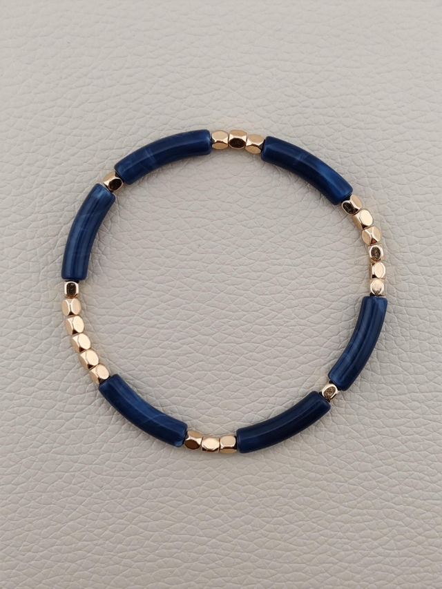 Corinthe - Bracelet Bleu nuit 