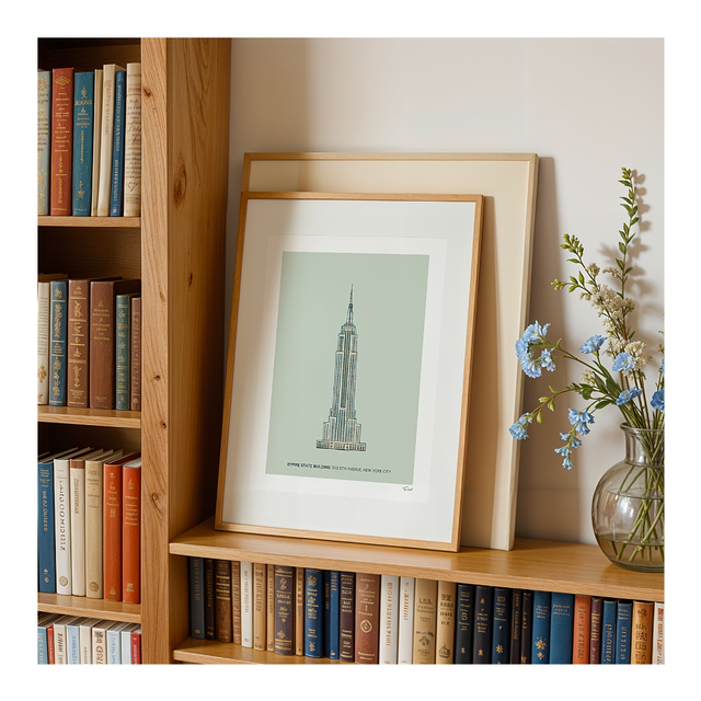 &#039;The Empire State Building&#039; art print