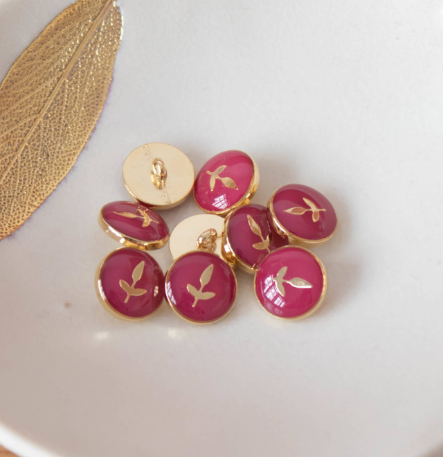 Feuillette 12mm Fuchsia - Lise Tailor