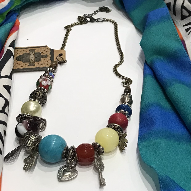 Mixed Coloured Necklace-NEC19