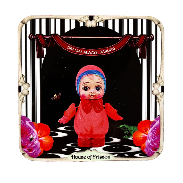 "Drama? Always, Darling" Coaster by House of Frisson